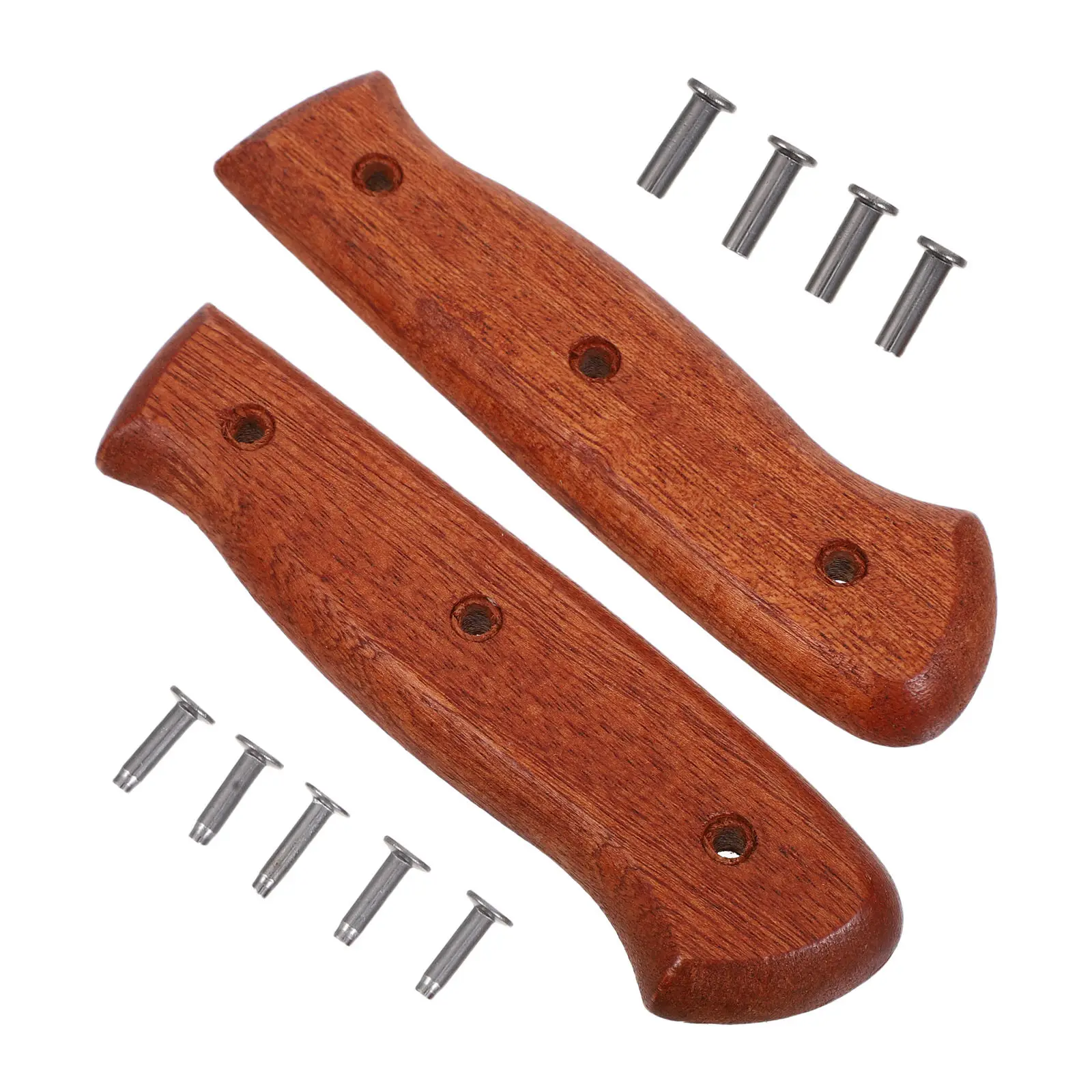 Ergonomic Wooden Cutter Handle Replacement for Kitchen Knives Non-Skid Secure Grip Compatible with Chef Sashimi Santoku Paring view 2