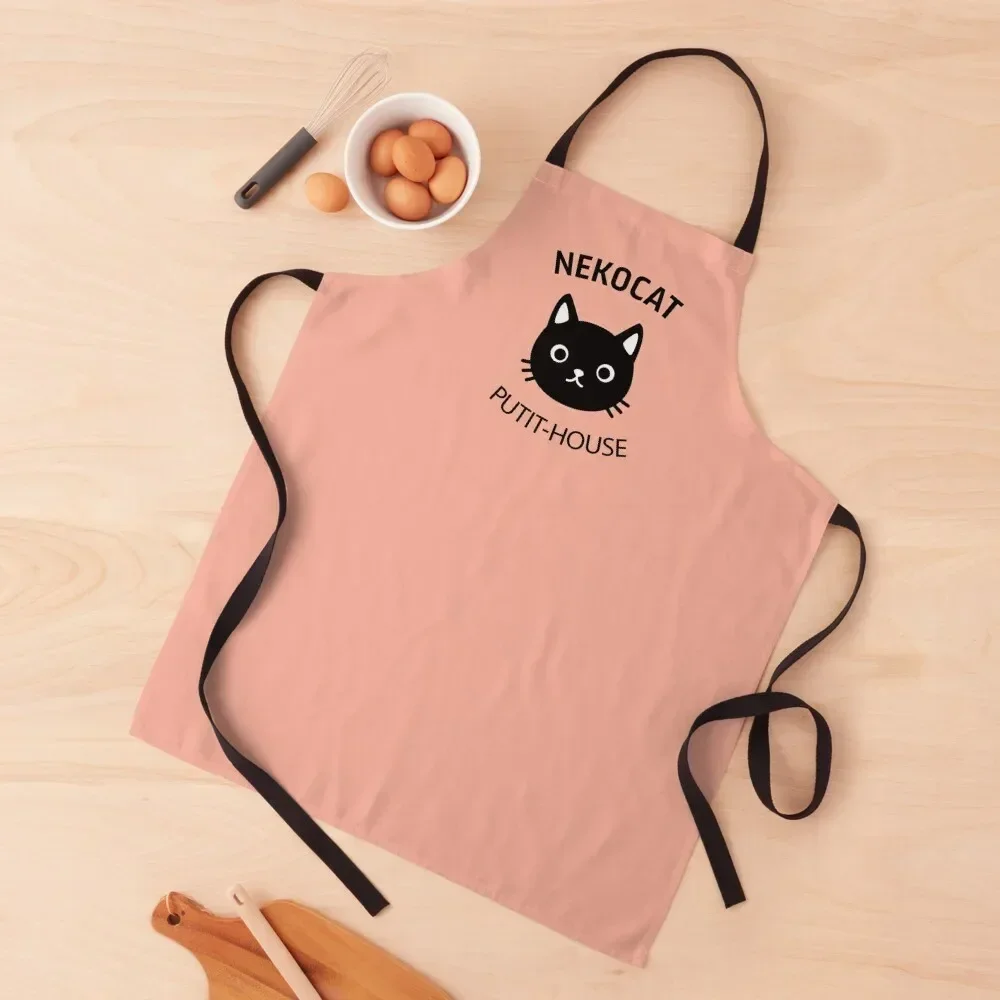

NekoCat Putit-House Apron Home And Kitchen Woman Kitchen Kitchen Front Apron