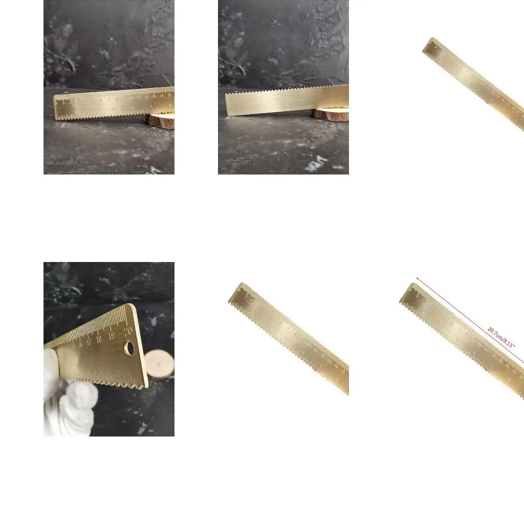 คลื่นทองเหลือง 20 ซม. ตรงไปยังที่บุ๊กมาร์กคาร์มาร์กภาพวาดการทำแผนที่เครื่องมือวัดเครื่องมือเครื่องเขียน