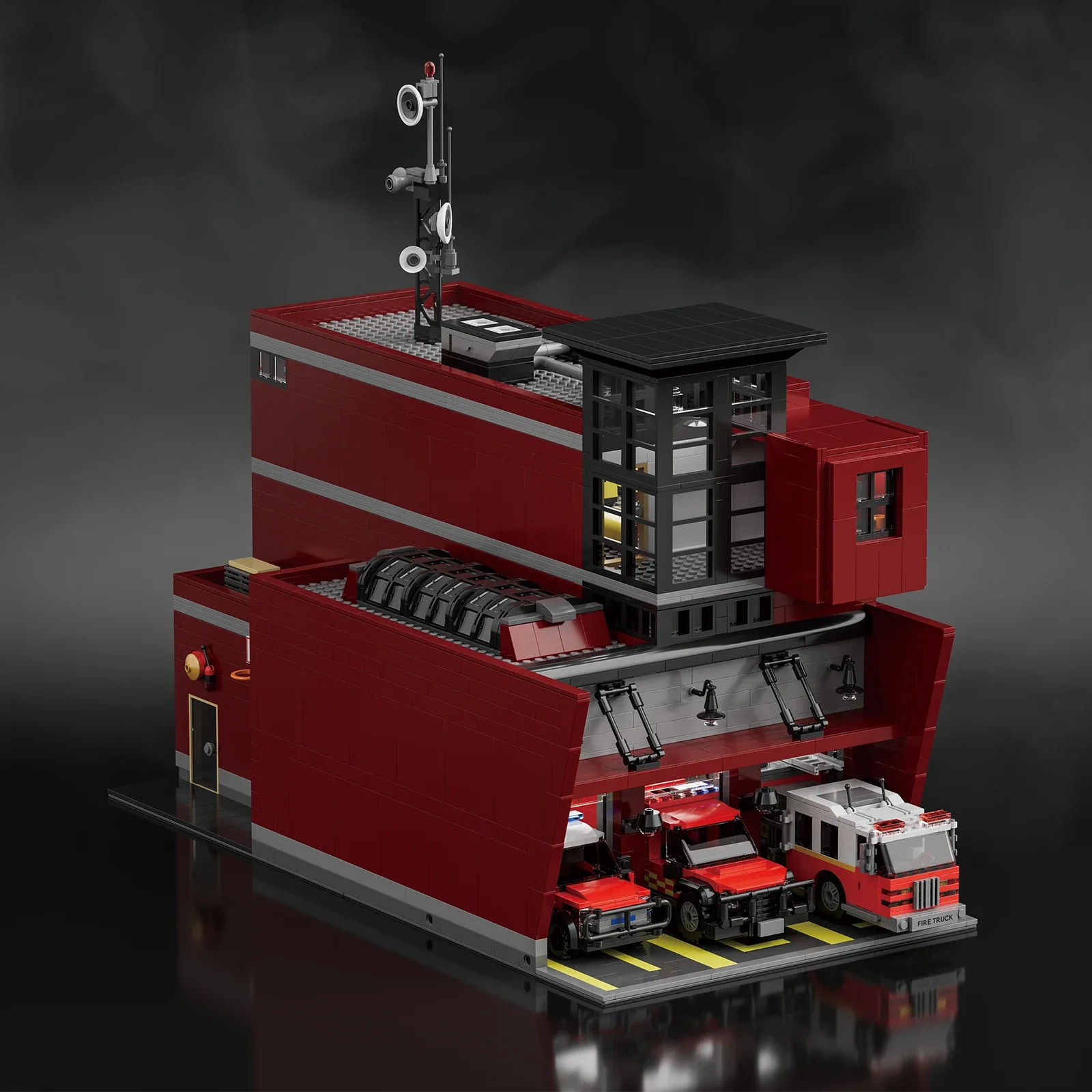 3079PCS Stazione di soccorso antincendio Building Blocks Camion dei pompieri Ambulanza Auto della polizia antincendio MOC Modello Mattoni Bambini Giocattolo fai da te Regali di festa