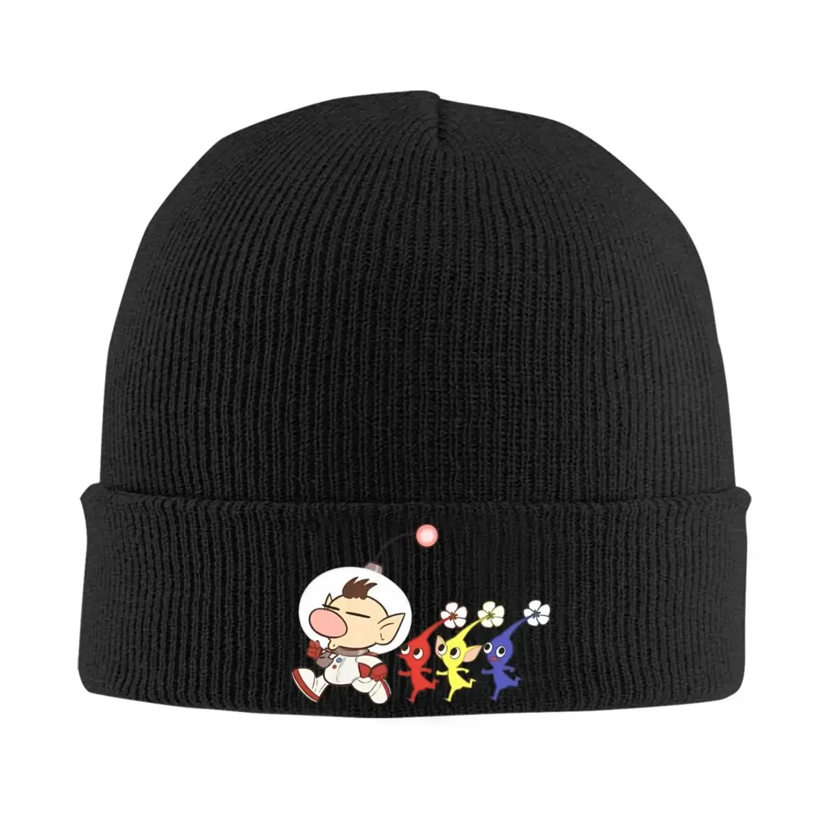 Captain Olimar Knitted Caps for Women Men Beanie Winter Hat Acrylic Pikmin Casual Cap