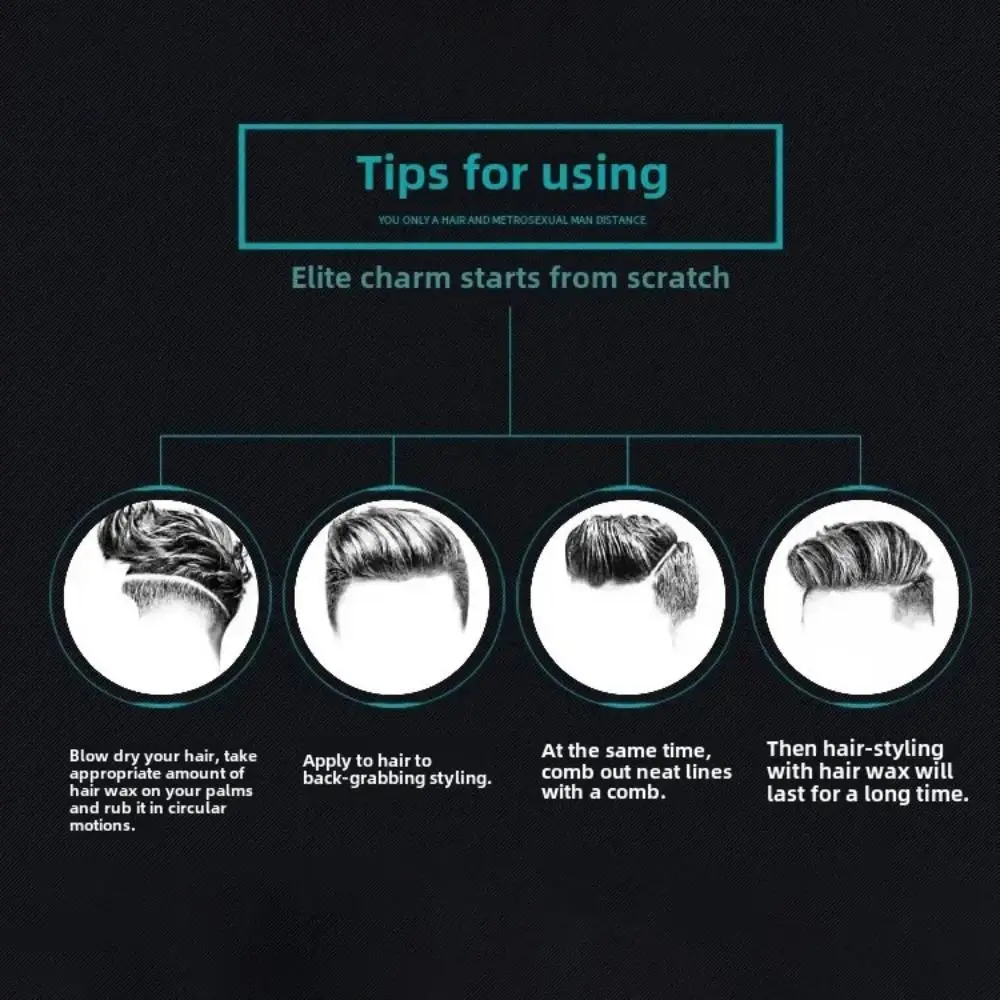Professional Wide Toothed Men's Texture Barber Comb Flat Double-Sided Double-Sided Flat Comb Versatile Wide Tooth Comb