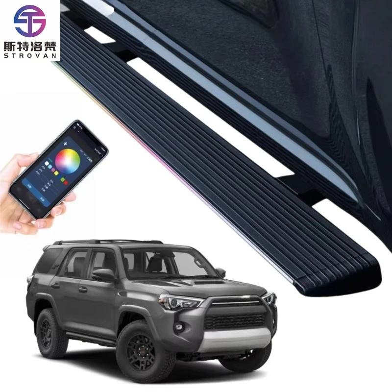 

STLF CLRAK Aluminum Metal Retractable Power Running Boards Electric Side Step for 2005 2006 2007 2008 4th Gen 4Runner SR5