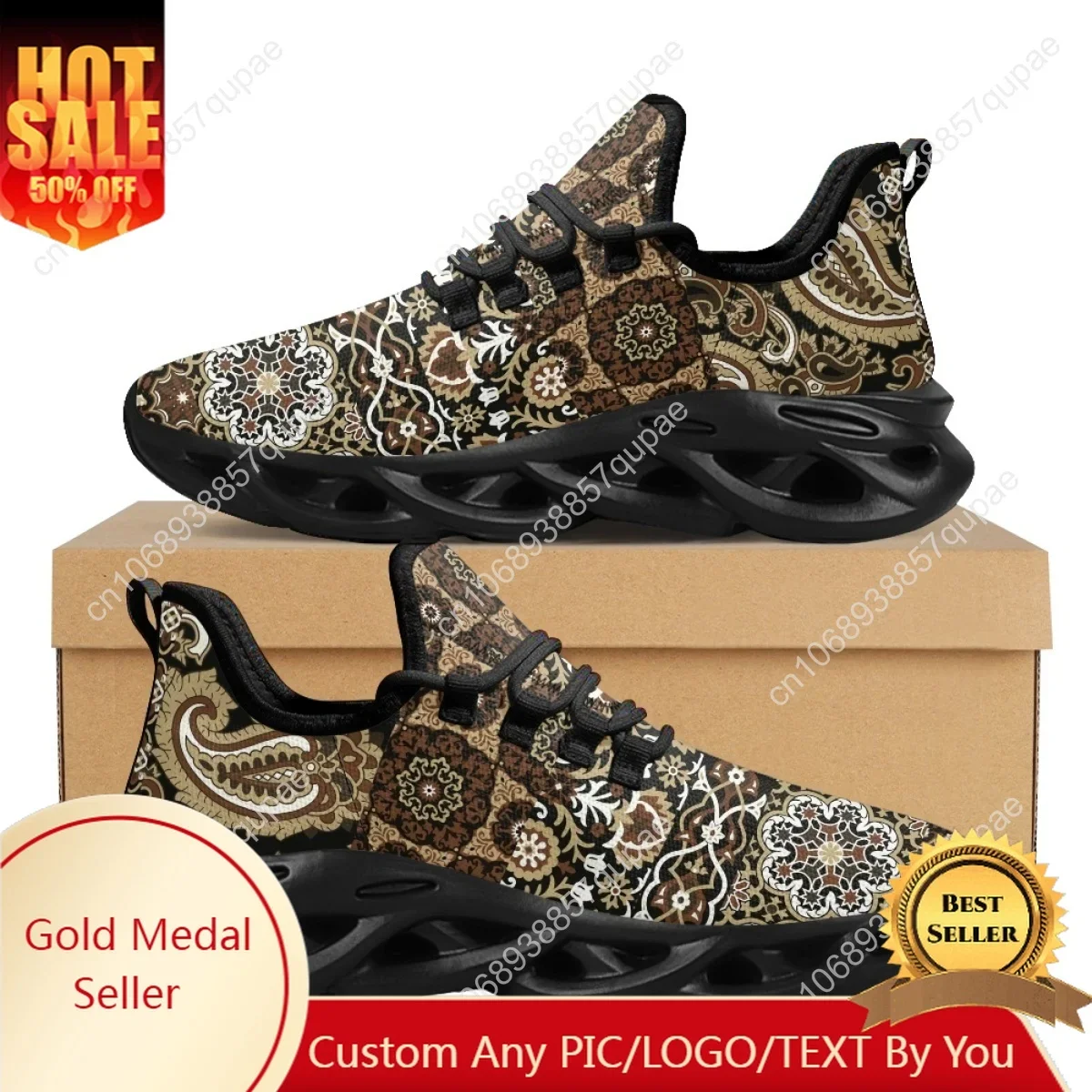 

Paisley Mesh Flats Sneakers Shoes Mens Womens Sports Shoes Fashion High Quality DIY Sneaker Custom Made Shoe