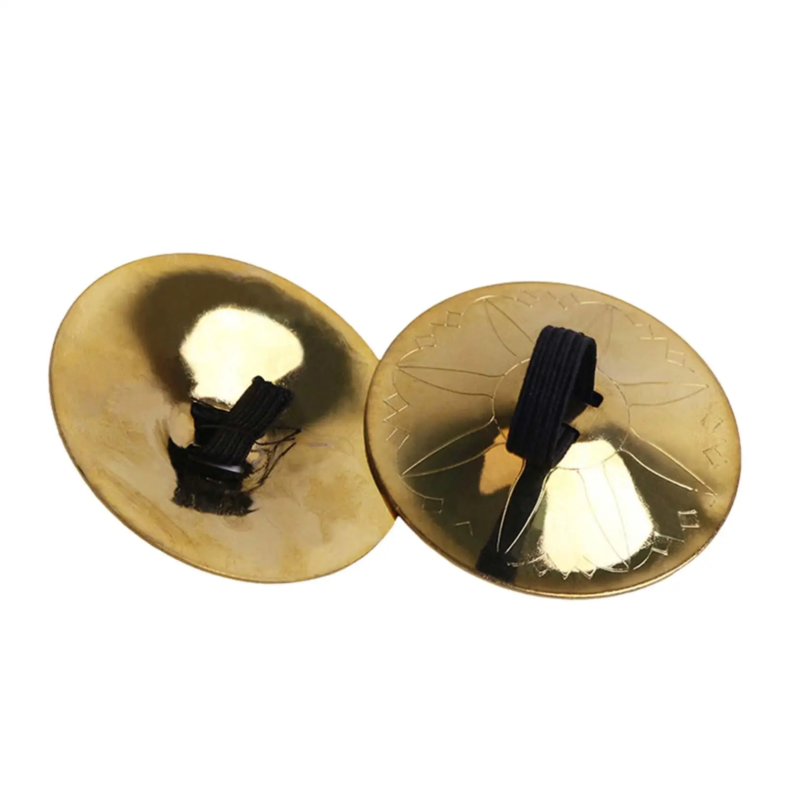 2Pcs Belly Dance Finger Cymbals Kids Cymbals 53mm Portable Zills Musical Instrument for Parties Prom Costume Evening Dancer