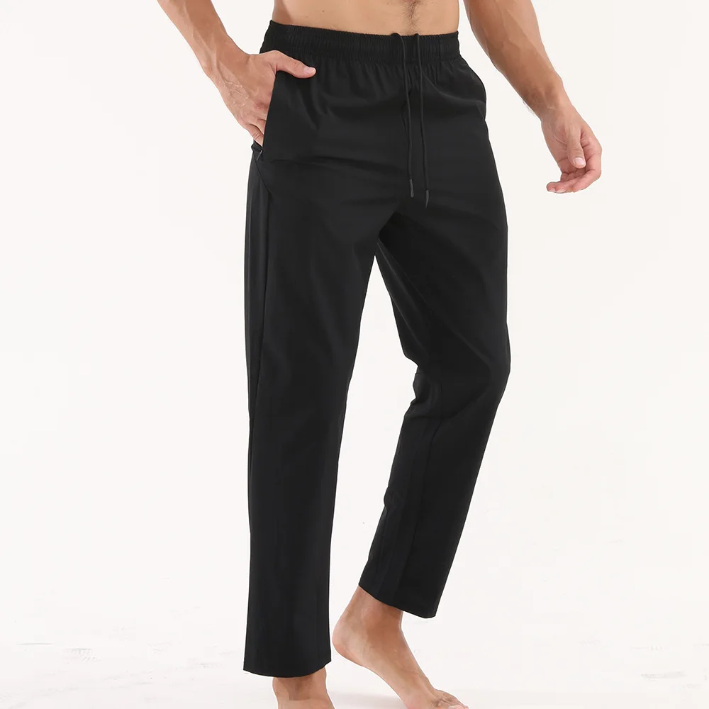 Crazy Muscle sports casual long pants for men, spring and autumn thin running quick-drying loose breathable fitness training bas