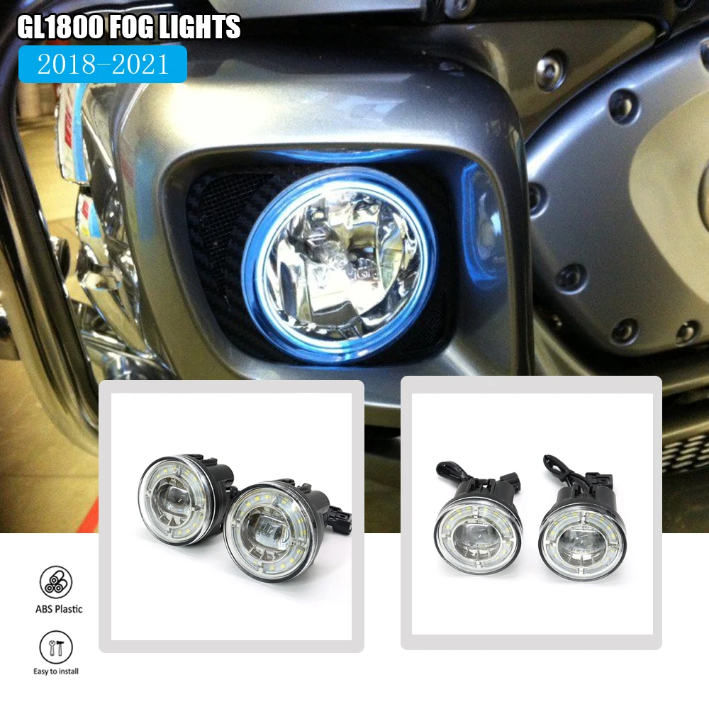 

Для Honda Gold Wing GL 1800 GL1800 Tour DCT 2018 2019 2020 2021 Новинка для мотоцикла светодиодный светодиодных противотуманных фар Противотуманные фары с комплектом креплений