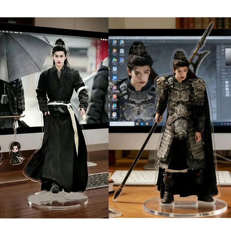 Chinese Tv Drama Zhu Yu Zhang Linghe Xie Zheng Ancient Cosplay Costume Acrylic Stand Keychain Desktop Ornament for Fans Gift