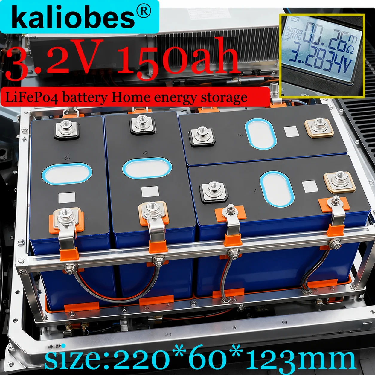 A-grade iron phosphate rechargeable battery 150ah 10000 cycles 3.2V DIY large capacity suitable for off-road vehicle solar power