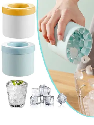 Silicone Ice Cube Mold Round Ice Bucket Summer Homemade DIY Refrigerator Freeze Ice Maker Creative Ice Cube Mold Barware Tools