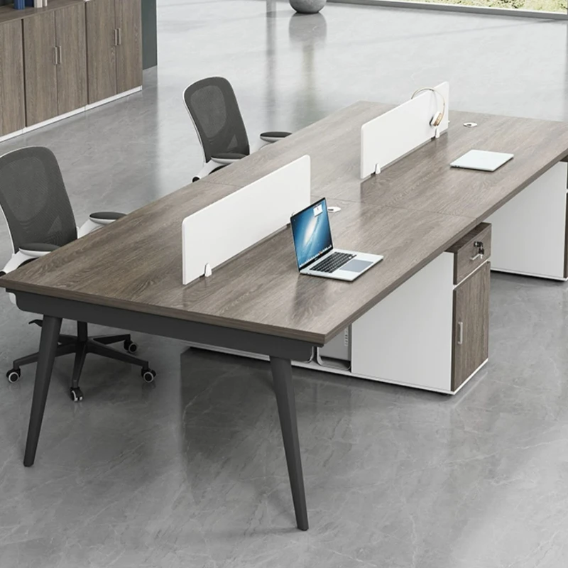 Commercial Clerk Office Desks Modern Combination Simplicity Wood Office Desks Write Laptop Escritorio Ordenador Furniture QF50OD