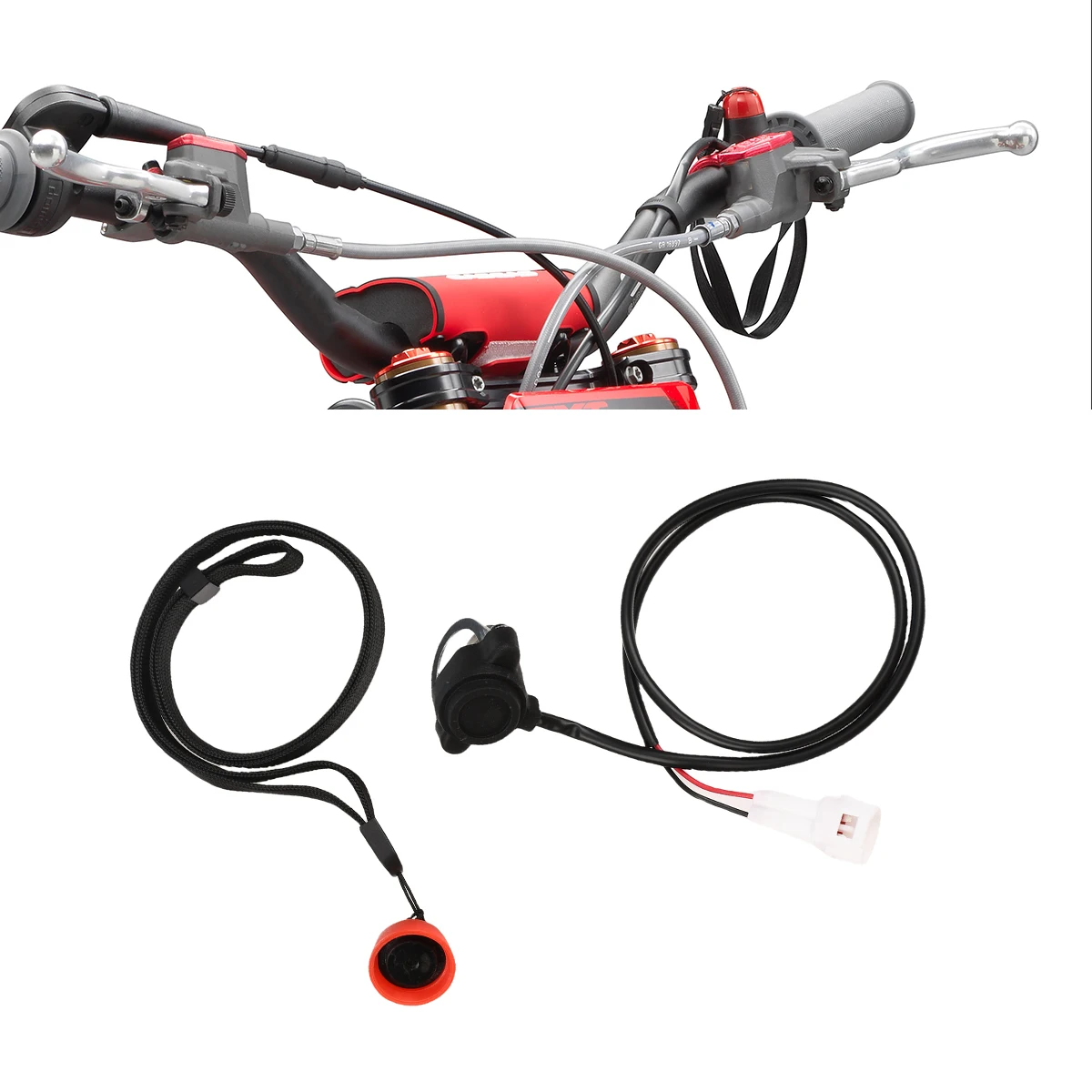 Interruptor de apagado de emergencia para motor de motocicleta, tapa superior magnética con correa para muñeca, parada de encendido y apagado para GAS KTM HONDA MONTESA SHERCO BATA