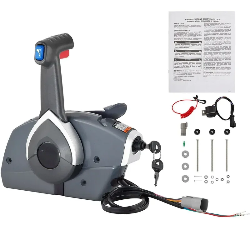 Marine Long Range Throttle Accelerator 5006180 Side Mount with Lift for Bombardier OMC BRP Outboard Boat Engine Control Lever