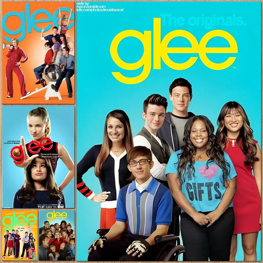 Póster Glee de la serie clásica, arte de pared autoadhesivo impermeable HD, aplicación multiescena