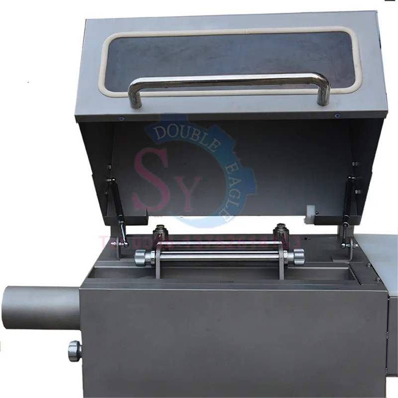 Tipo pneumatico industriale Stuffer per rotoli di carne Rotolo di manzo di montone Pressa di riempimento per bistecche che forma macchina Grande riempitrice per salsicce di prosciutto