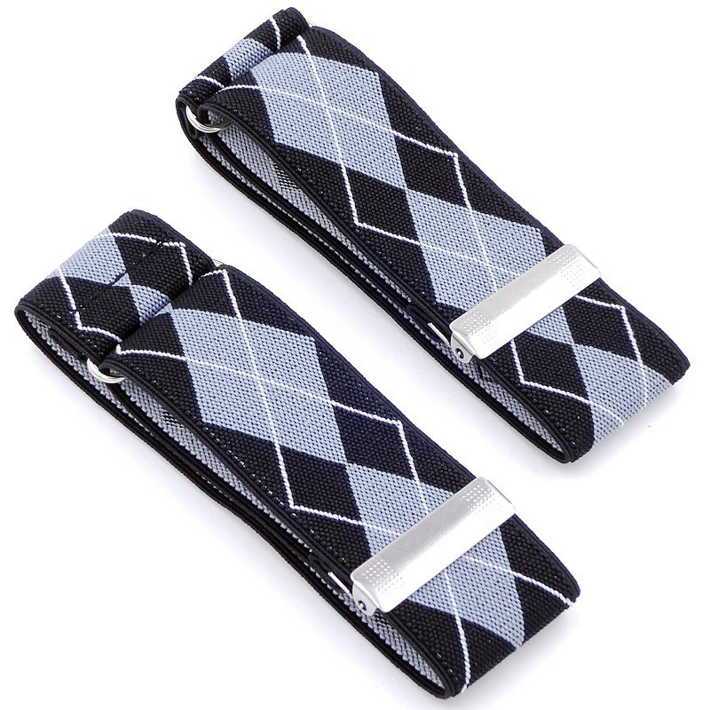 Braccialetti unisex elastici da 3,5 cm Giarrettiera per maniche Regali regolabili Supporti per maniche per camicia Gemelli Accessorio per sposo da matrimonio aziendale