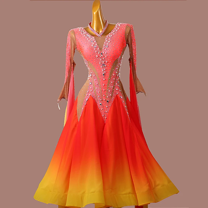 Ballroom Dance Competition Dresses Dance Costumes Waltz Dress For Dancing Clothes Dance Wear Dress Rumba Standard Ballroom Dress