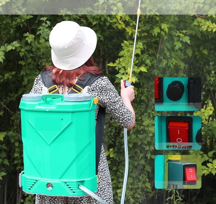 

Lithium Battery Back Irrigation Sprayer Intelligent Spraying Electric Sprayer 16/18/20L Rechargeable Agricultural Gardening Tool