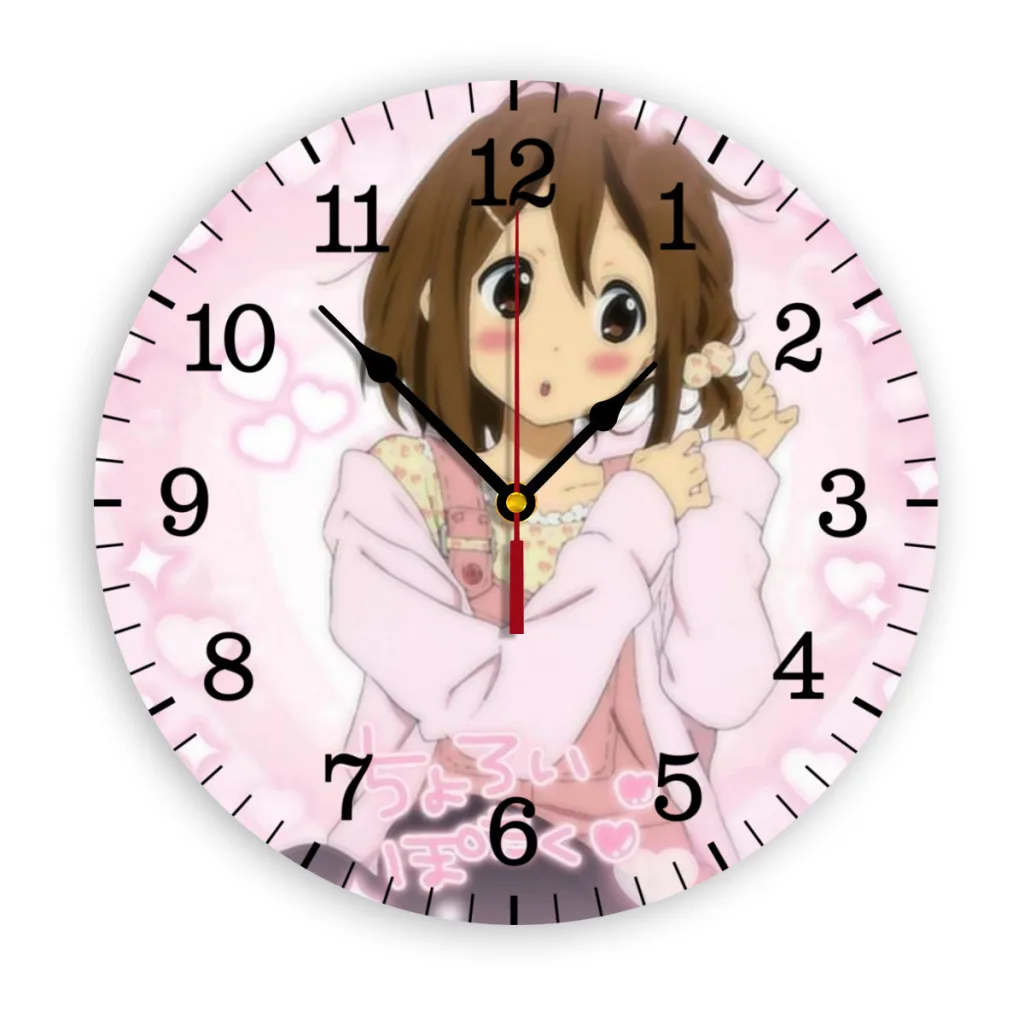 Japan Anime Kawaii New K ON! Wall Clock Easy to Read Wall Mounted Clock With Silent for Home Decor