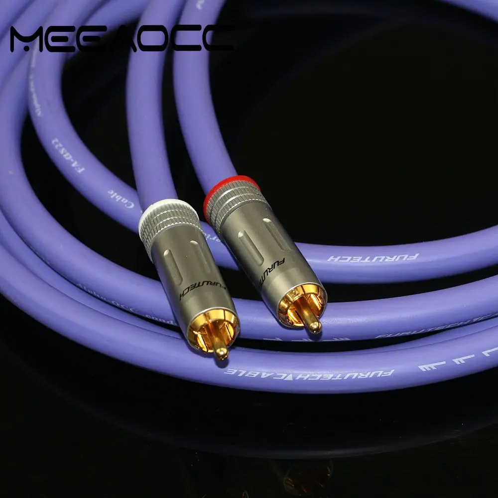 FURUTECH FA - α S22 flagship version OCC HIF amplifier I 2RCA to 2RCA audio cable assembly FURUTECH FP160 G lotus plug