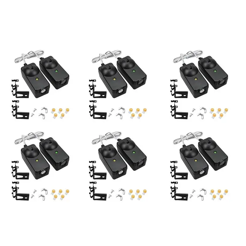 ABKN 12Pcs Garage Door Opener Safety Sensor Eyes for Liftmaster for Sears Chamberlain with Brackets