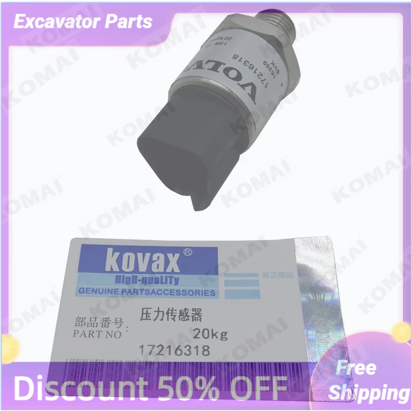 

Pressure sensor 17216318 20kg excavator accessories EC220D EC250D EC360B