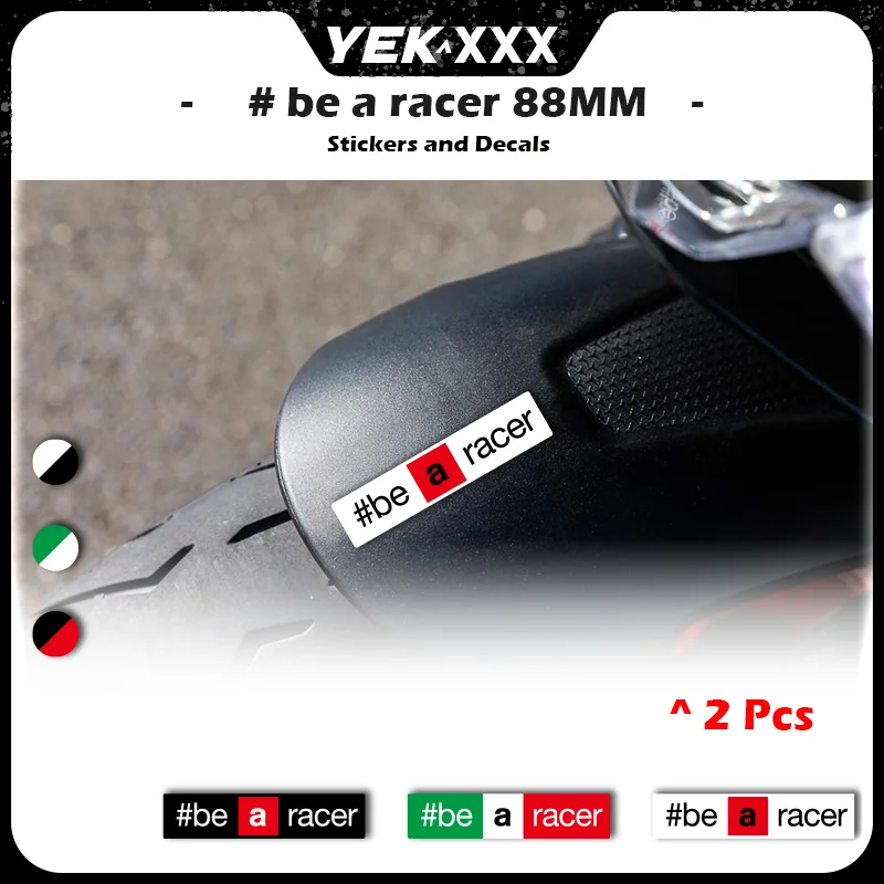 Front Fender Racing Sticker Decal Set For Aprilia RS 660 Tuono V4 RSV4 RS457 Motorcycle 88mm 2pcs Italian Three Color