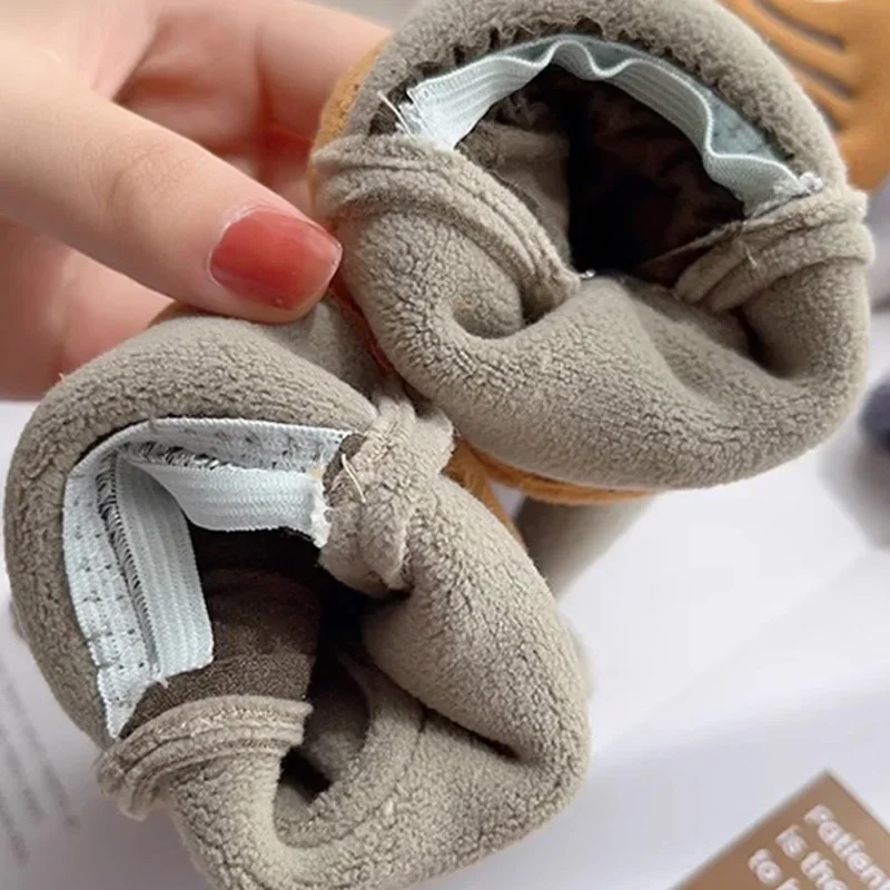 5-12 Years Children Winter Gloves Boy Girl Cartoon Shark Coral Fleece Gloves Outdoor Keep Warm Thicken Cycling Kids Gloves