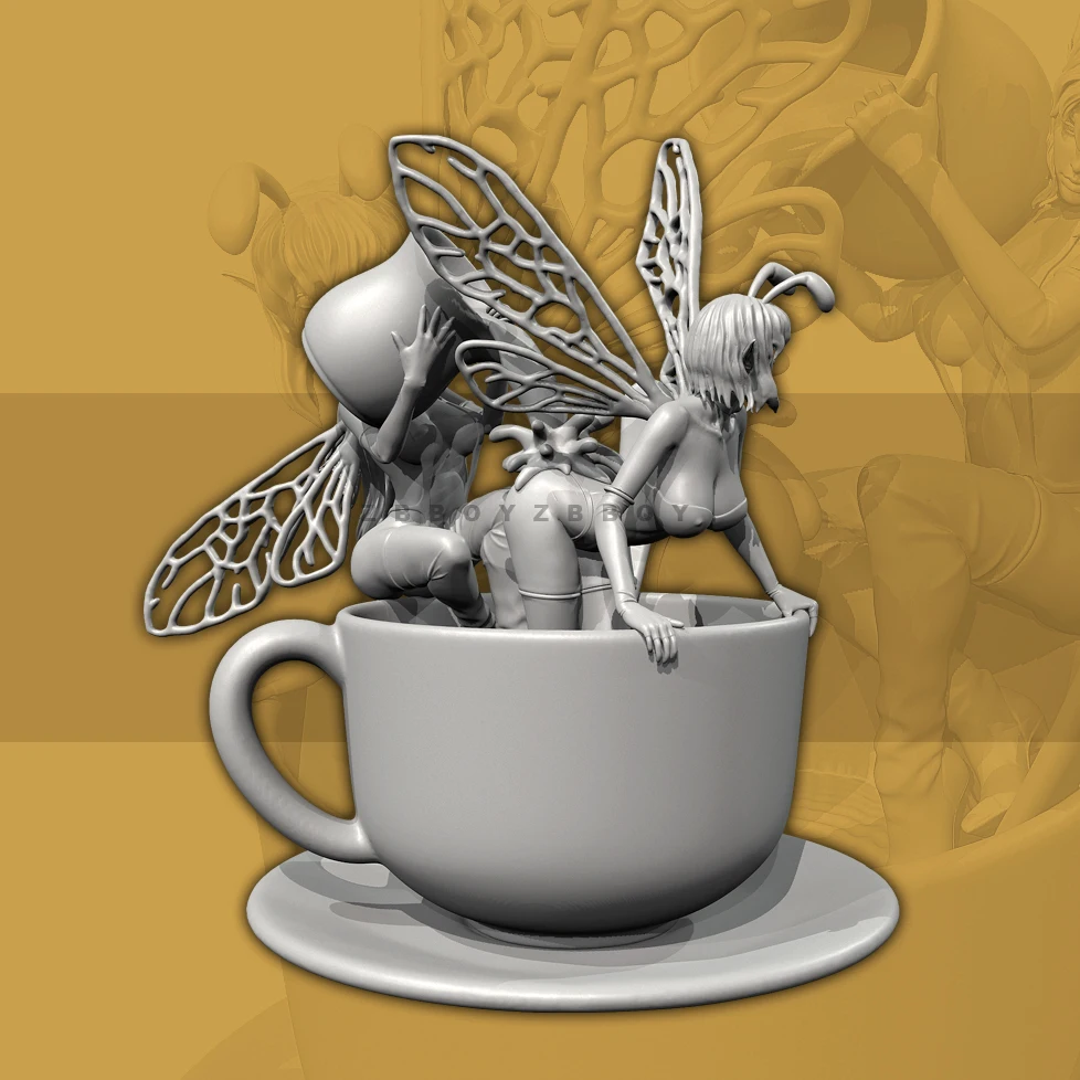 

Overall heights 85mm100mm Resin Soldier model kits colorless and self-assembled （3D Printing ）TD-7421/3D