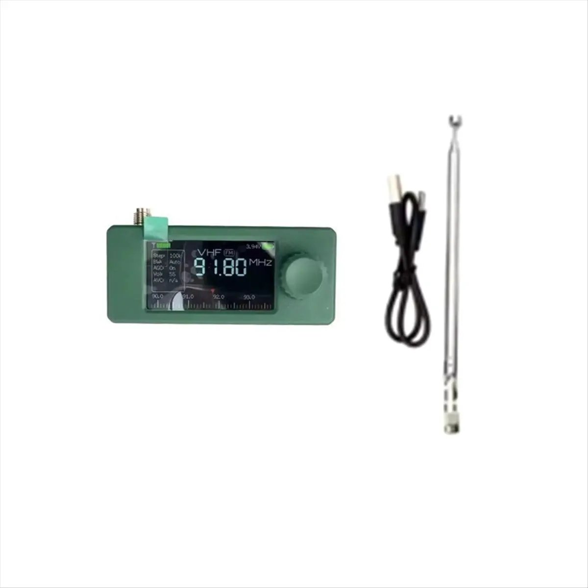 T1068C Tools-SI4732 Radio Receiver 9.9kHz-181MHz LSB USB AM FM 1.9 Inch Display SI4732 Radio Shortwave Radio Receiver