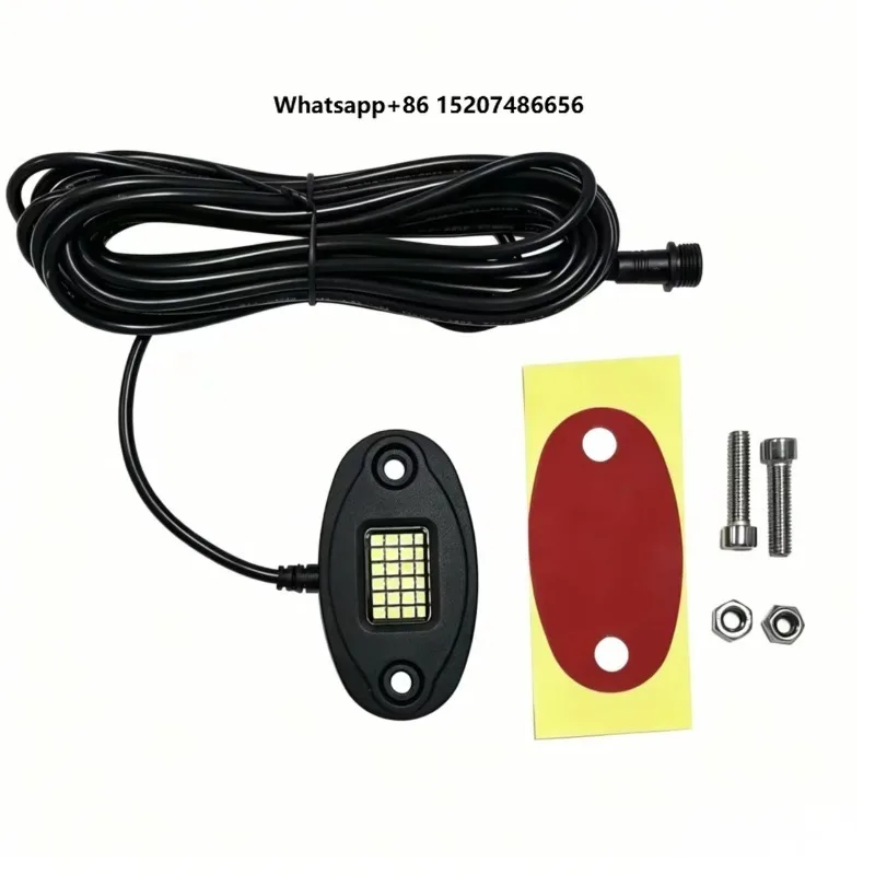 Pure White 24 LED Rock Light Kit 16/24  IP67 Waterproof Heavy Duty Underglow Lighting