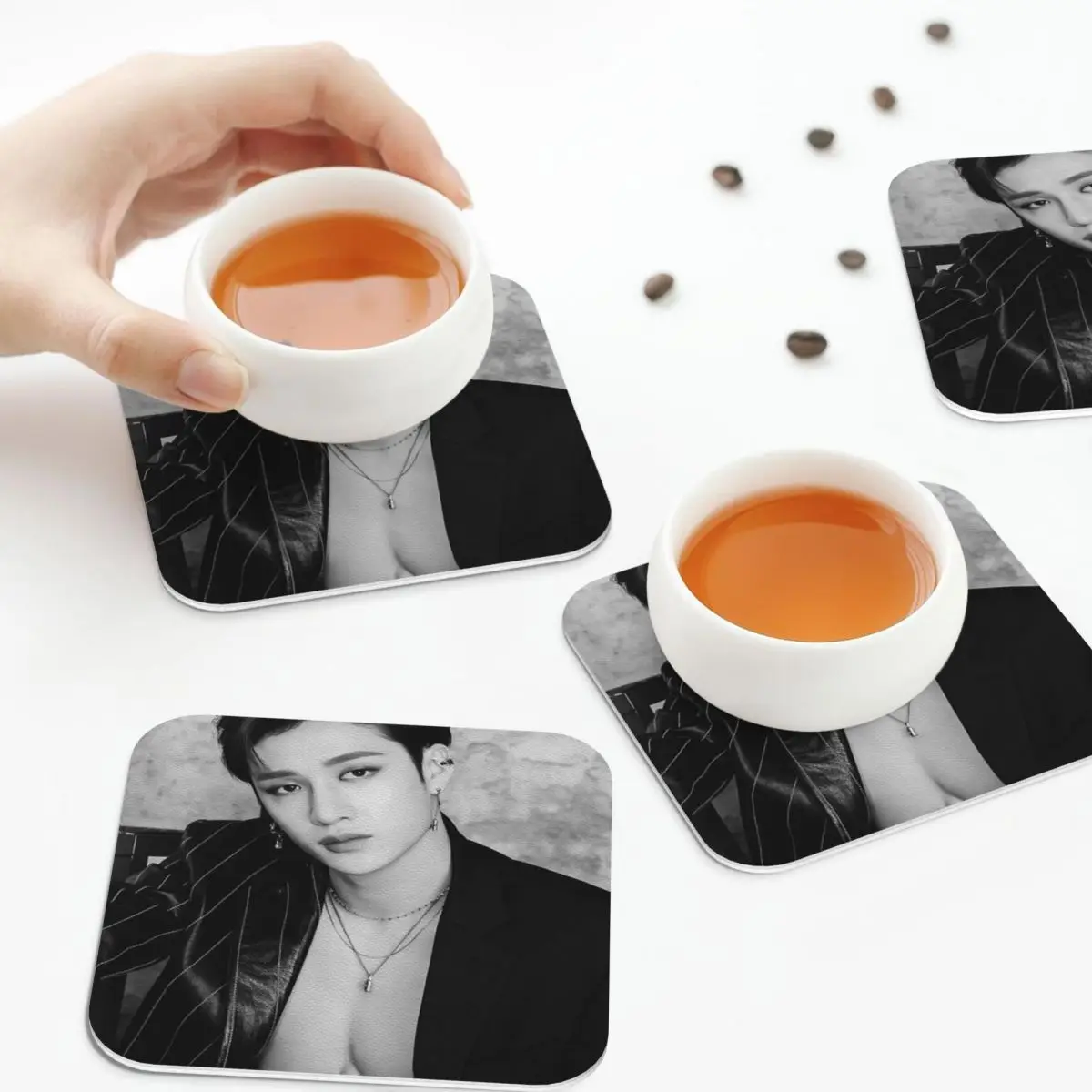 

Bang Chan 1, кухонные подставки, водонепроницаемые изоляционные коврики для чашек, кофейные коврики для декора, домашняя посуда, подушечки, набор из 4 шт.