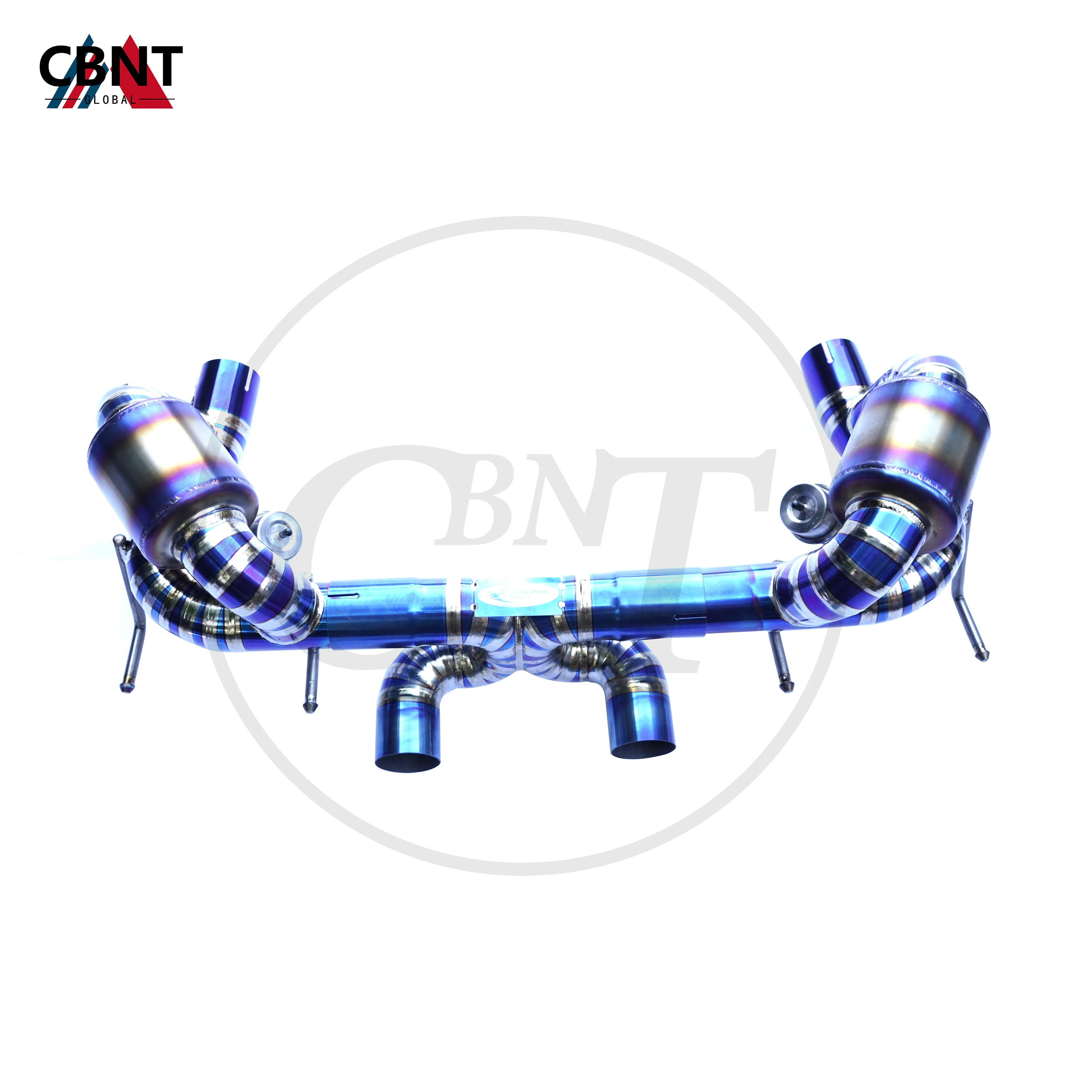 CBNT for Ferrari 458 Exhaust-pipe Axle-back Valvetronic Catback Pipe Muffler with Valve High Quality Titanium Exhaust System