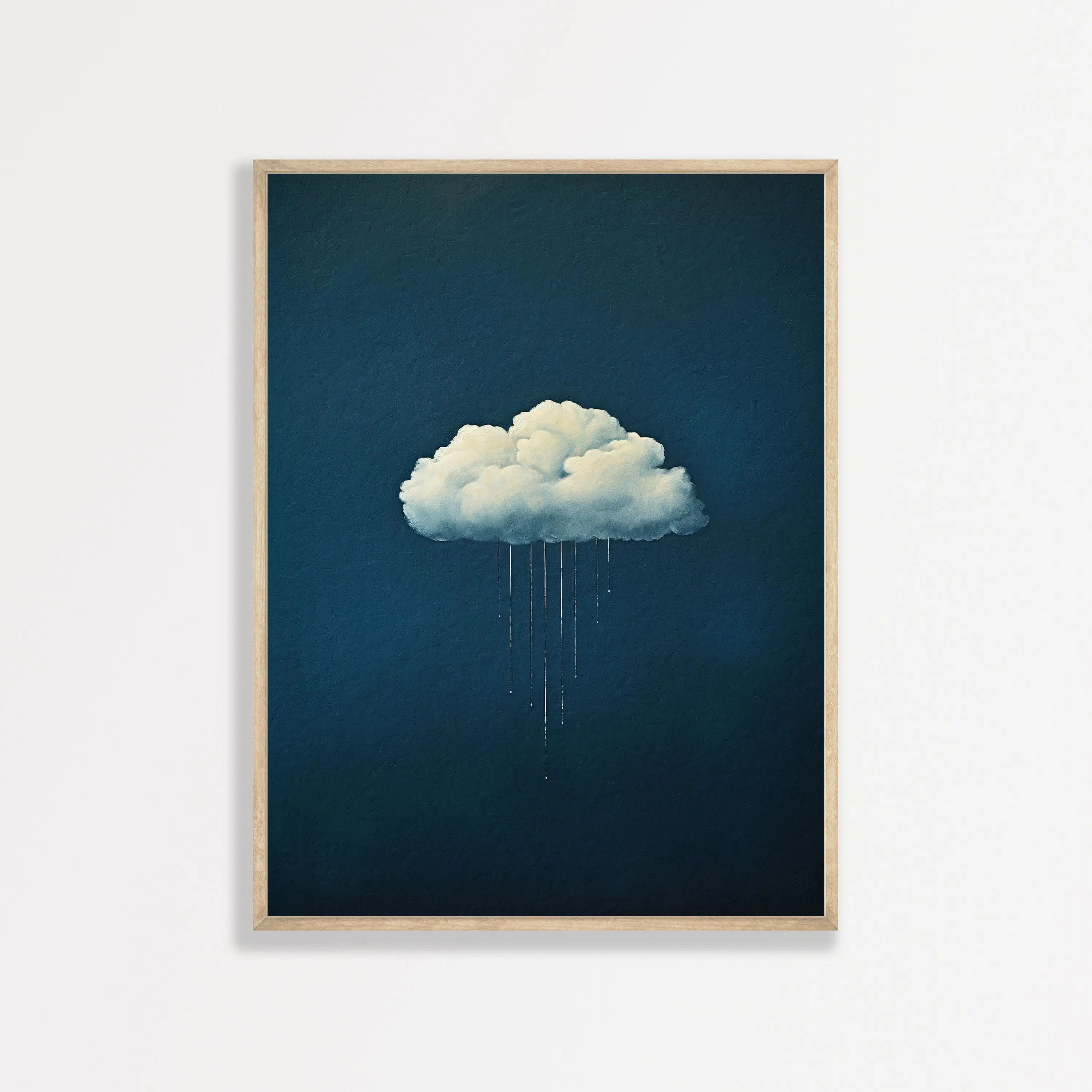 Modern Minimalist Vintage Wall Art Abstract Rainy Sunny Cloud Print Canvas Painting Living Room Bedroom Home Decoration