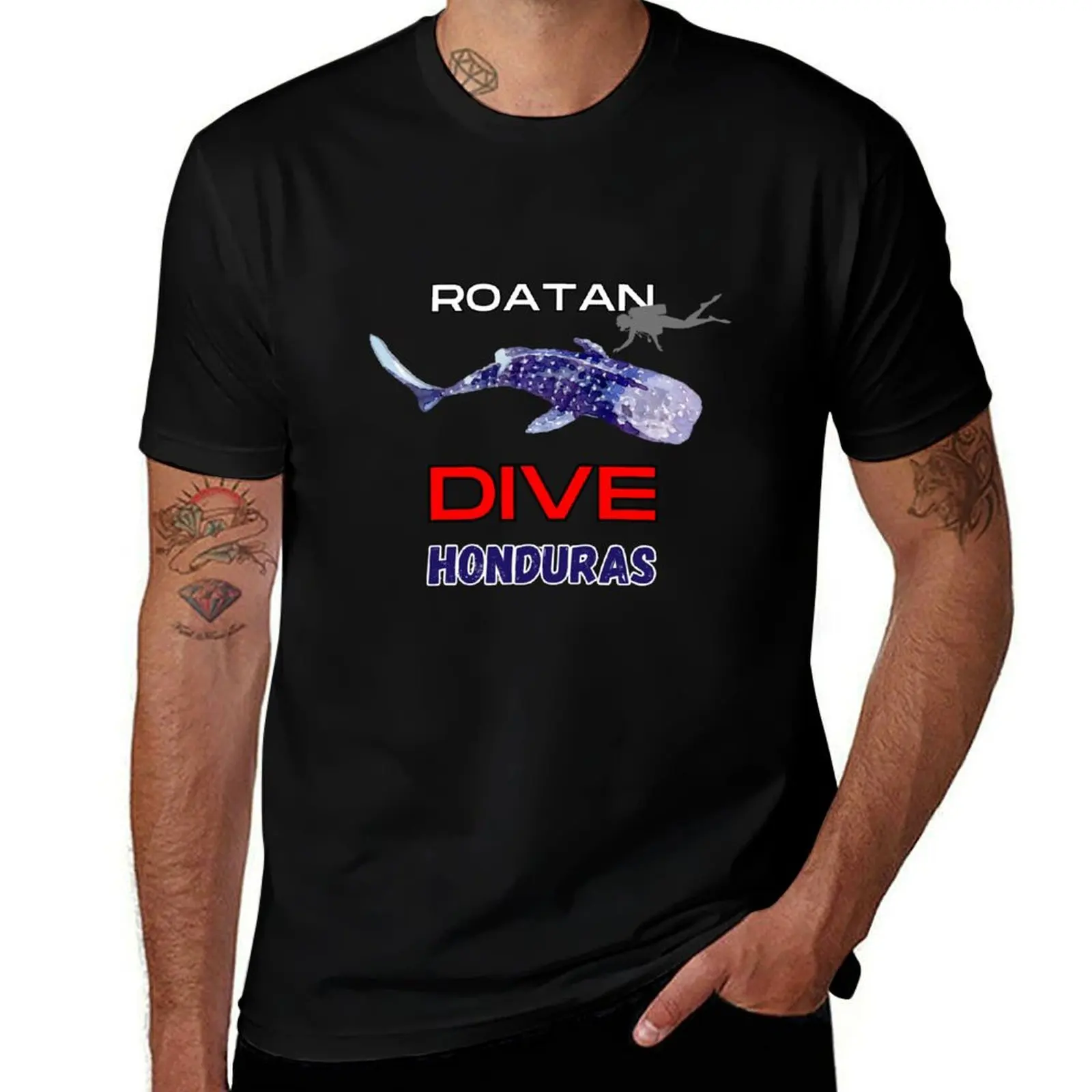 

Roatan Honduras Dive - Scuba Diving with Whale Shark T-Shirt t shirt man cotton man t shirt cotton essential t shirt T-shirt