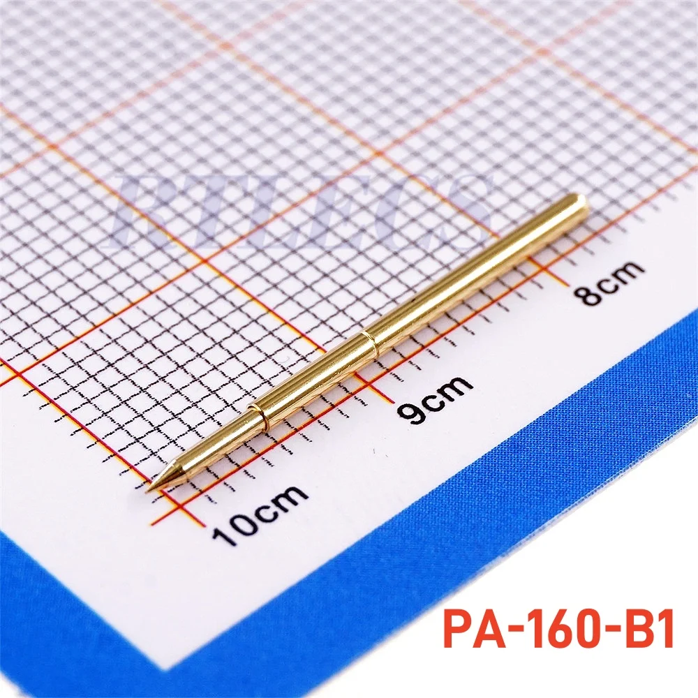 100 pz PCB nudo 2.54 sonda di prova a molla passo P160 Pogo Pin 24.5 MM lunghezza 1.36MM diametro stili di punta placcati oro da ordinare