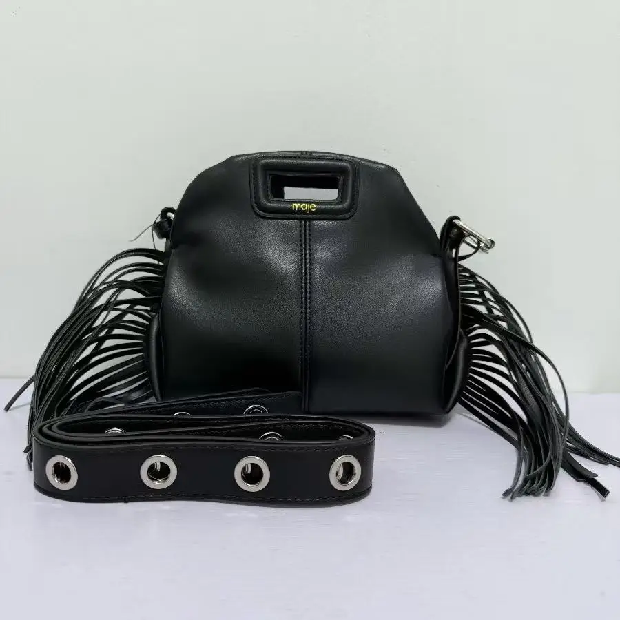 Maje High-End Tassel Bag Handbag for Women 2026 New Casual Shoulder Bag, Commuting Casual Crossbody Bag for Women