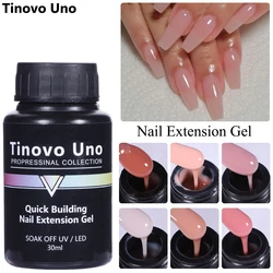 Tinovo Uno 30ML Builder Nail Gel Polish Camouflage Extension Gel Varnish Semi permanent UV Clear Milky White Hard Gellak Nails