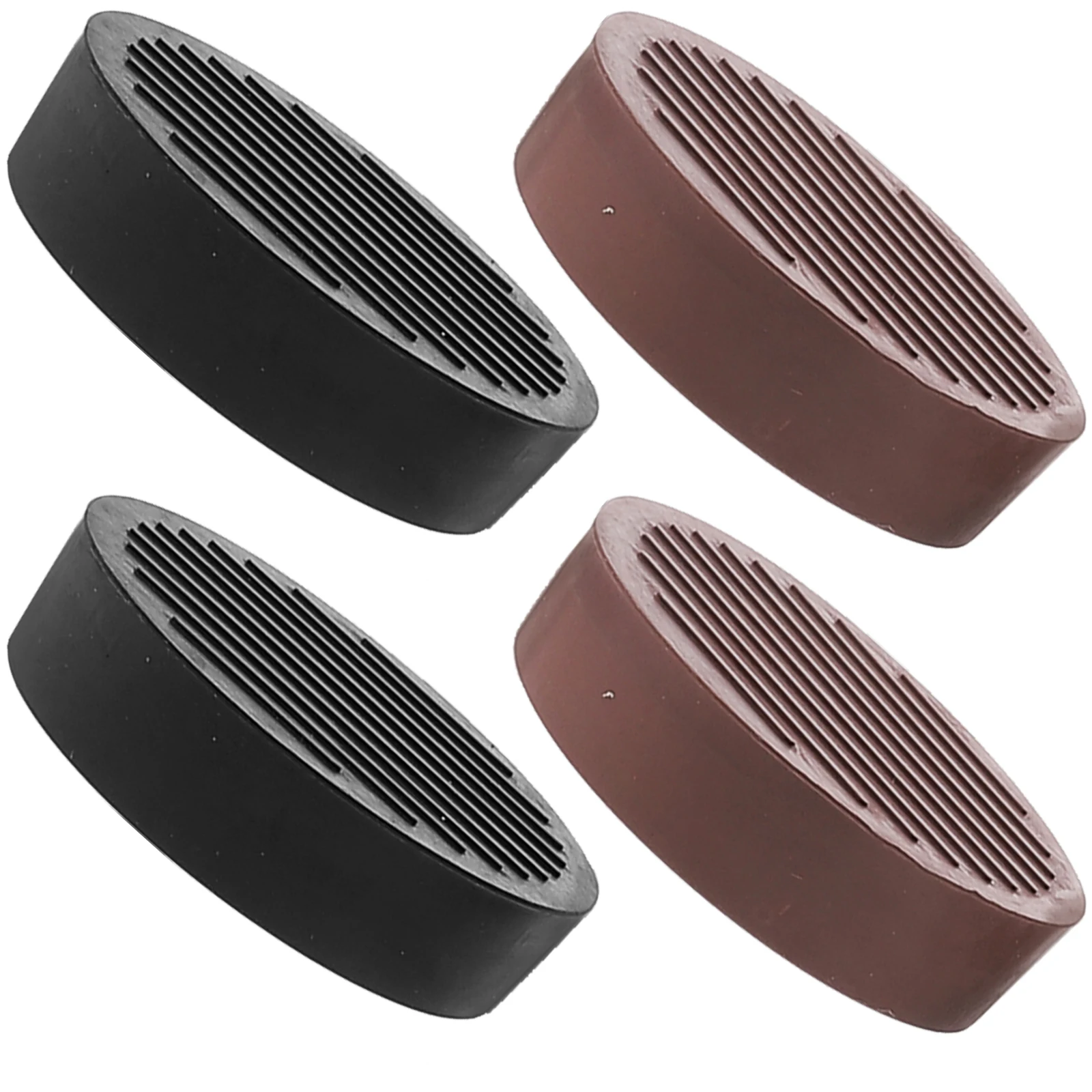 

4pcs Inch Round Anti slip Furniture Small Couch Stoppers Feet Pads Durable Rubber Coasters for Table Chair Legs Gray Brown