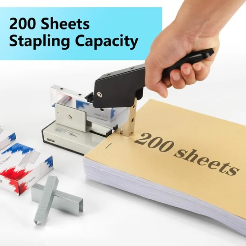 A+ Heavy Duty Stapler with 2000 Staples: 200 Sheets Capacity Manual No Jam Desk ...