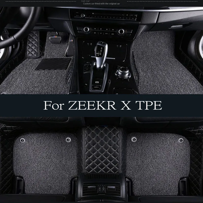 

for ZEEKR X TPE 3D Car Floor Mats Cargo Liner Trunk/Backrest Pad All-Weather Accessiories 4 Seats