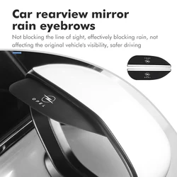 Car Side Rear View Mirror Rain Eyebrow For Opel Zafira Meriva Mokka Vivaro Vectra Antara Ampera