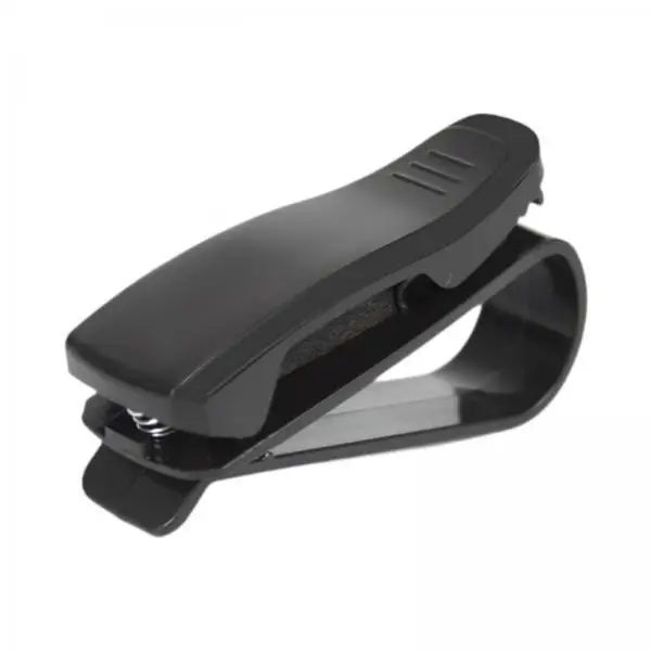 Automotive Glasses Storage Clamp Double Buckle Car Sun Visor Sunglasses Holder Rotating Eyewear Clip for Universal Cars