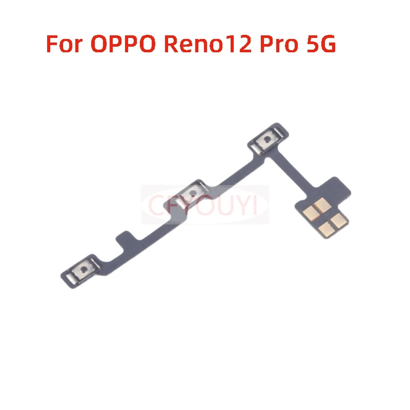 1-10PCS For OPPO Reno12 Pro 5G / Reno 12 5G Power Button & Volume Button Flex Cable Replacement Part