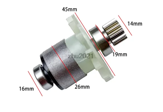 

21V Brushless Electric Grass Trimmer Rotor - 12 Tooth Lithium Battery Brush Cutter & Hedge Trimmer Rotor for Efficient Lawn Care