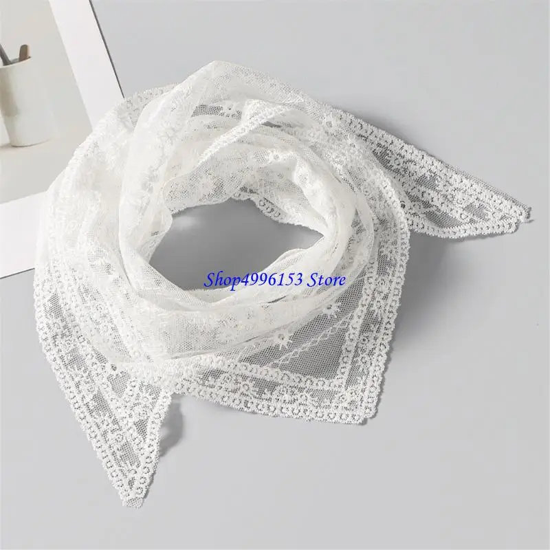 

Q0KE Fashionable Floral Design Triangular Headwear Breathable Outdoor Activity