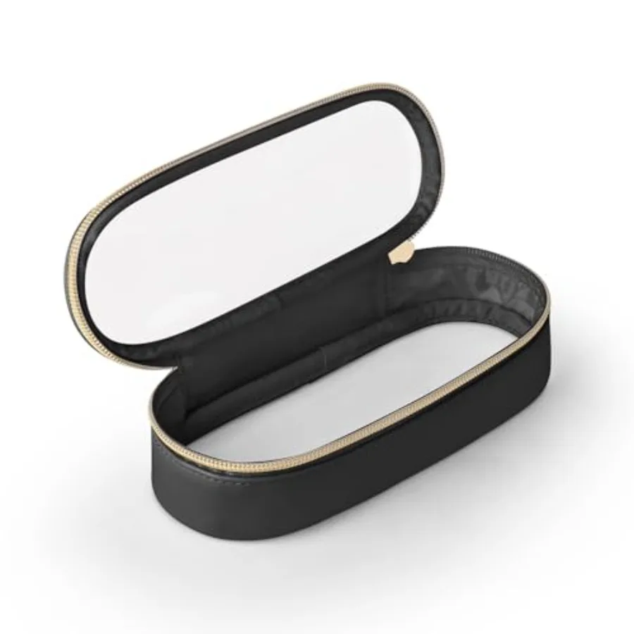 

Clear Travel Makeup Brush Holder, Leather Makeup Brush Toiletry Bag, Portable Cosmetic Brush Case, Transparent Waterproof Makeu