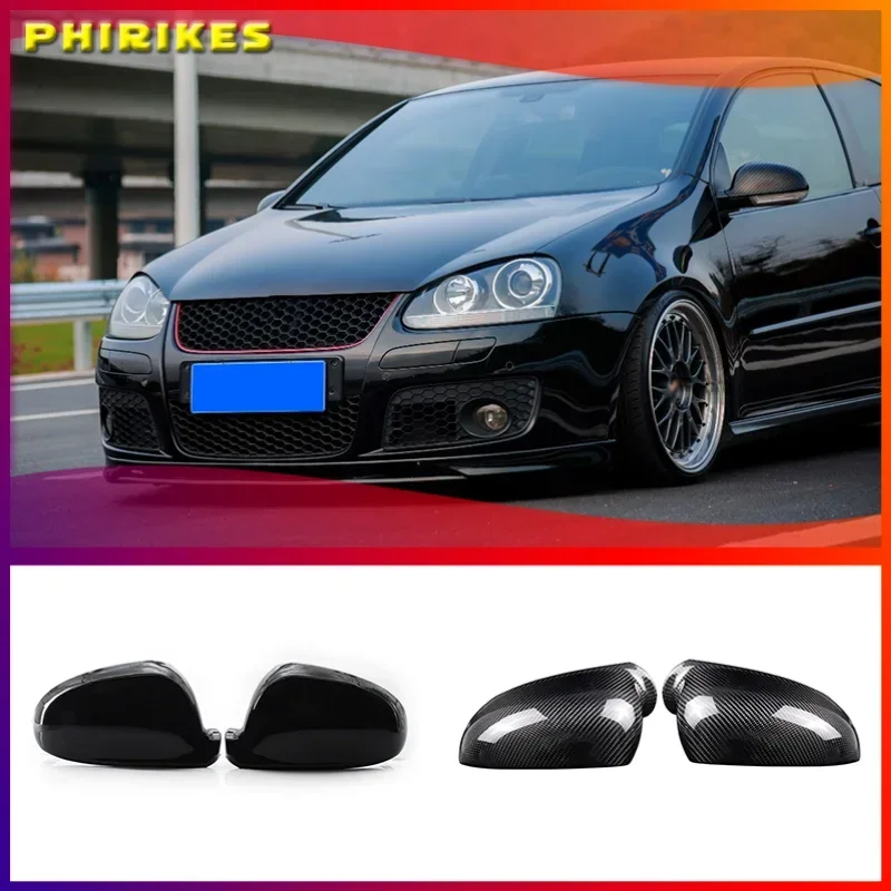

For Volkswagen Golf 5 MK5 GTI Jetta 5 Passat B6 B5.5 Side Wing Mirror Covers Caps For VW Sharan Golf 5 6Plus Variant EOS