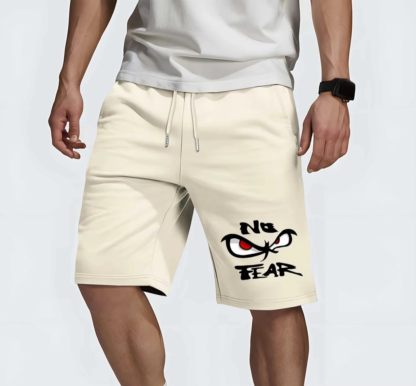 Shorts Fearless pour hommes, le choix parfait pour les tenues décontractées d'été, shorts de sport polyvalents mi-longs, style américain tendance