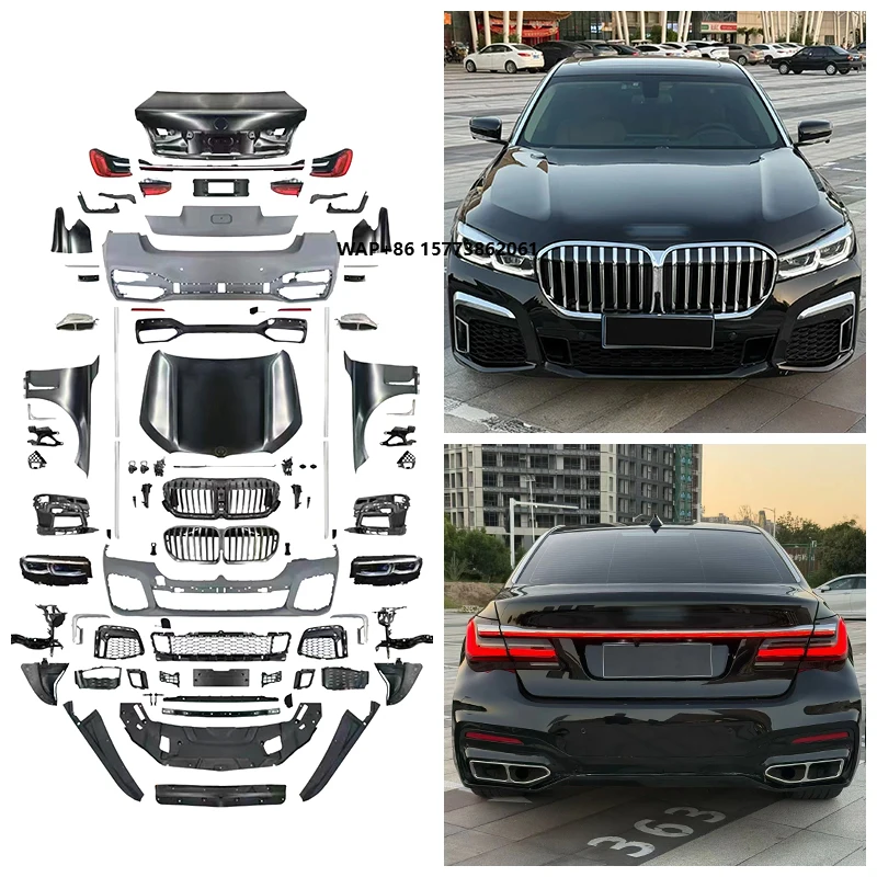 F02 Early Stage 2009-2015 Car Modification Later Stage G12 Front and Rear Bumper Cutting Sport Body Kit for B 7 Series